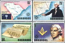 290165 MNH BARBADOS 1976 BICENTENARIO DE LA INDEPENDÉCIA DE LOS ESTADOS UNIDOS - Sonstige & Ohne Zuordnung