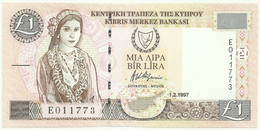 Cyprus - 1 Pound - 1.2.1997 - Pick 57 - Unc. - Serie E - Chipre