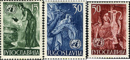 293772 MNH YUGOSLAVIA 1953 FRESCOS DE ARTE - NACIONES UNIDAS - Collections, Lots & Séries