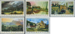 293929 MNH YUGOSLAVIA 1968 PINTURAS DIVERSAS DEL SIGLO XIX. PAISAJES - Collections, Lots & Séries