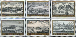 294191 MNH YUGOSLAVIA 1973 ANTIGUOS GRAVADOS DE CIUDADES YUGOSLAVAS - Collections, Lots & Séries