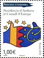 297407 MNH ANDORRA. Admón Francesa 2012 PRESENCIA DE ANDORRA EN EL CONSEJO DE EUROPA - Verzamelingen