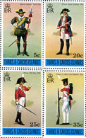 297559 MNH TURKS Y CAICOS 1975 UNIFORMES MILITARES - Turks And Caicos