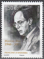 Andorre Français 2021 Manuel Mas Neuf ** - Unused Stamps