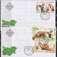 2021 Europa-Cept  Fauna Protected Animals  2v.+S/S- 2 FDC Bulgaria /Bulgarie - Ungebraucht