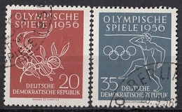 GERMANY DDR 539-540,used,falc Hinged - Summer 1956: Melbourne