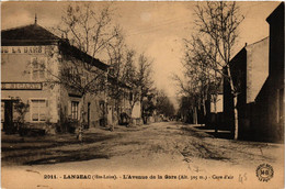 CPA LANGEAC - L'Avenue De La Gare - Cure D'Air (517841) - Langeac
