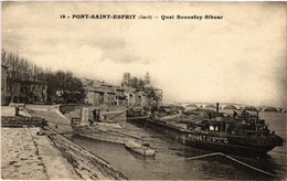 CPA PONT-St-ESPRIT - Quai Bonnefoy-Sibour (458887) - Pont-Saint-Esprit