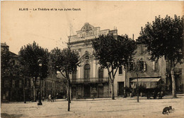 CPA AK ALAIS - Le Théatre Et Le Rue Jukes Cazot (459060) - Alès