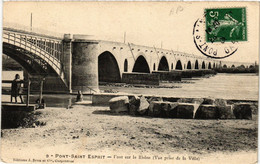 CPA PONT-St-ESPRIT - Pont Sur Le Rhone (Vue Prise De La Ville) (459178) - Pont-Saint-Esprit