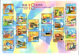 313648 MNH HONG KONG 2006 ESPECIAL ATRACCION DE LOS 18 DISTRITOS DE HONG KONG - Collections, Lots & Séries