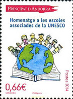 315613 MNH ANDORRA. Admón Francesa 2014 HOMENAJE A LAS ESCUELAS ASOCIDAS A LA UNESCO - Sammlungen