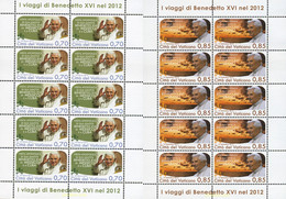 337234 MNH VATICANO 2013 VIAJES DEL PAPA BENEDICTO XVI - Usados