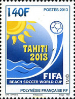 317843 MNH POLINESIA FRANCESA 2013 FUTBOL PLAYA - Usati