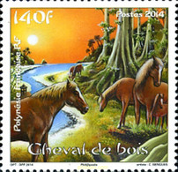 317847 MNH POLINESIA FRANCESA 2014 CABALLO - Gebruikt