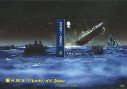 318258 MNH TURKS Y CAICOS 2012 RL TITANIC - Turks And Caicos