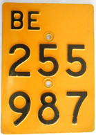 Velonummer Mofanummer Bern BE, 255987 (ohne Vignette) - Number Plates
