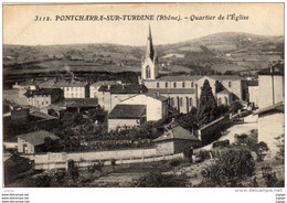 PONTCHARRA-SUR-TURDINE   Quartier De L'Eglise. TBE - Pontcharra-sur-Turdine