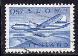 SUOMI FINLAND FINLANDIA FINLANDE 1970 AIR POST MAIL AIRMAIL CONVAIR OVER LAKES 0.57m 57p USED USATO OBLITERE' - Gebruikt