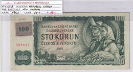 REPUBBLICA CECA 100 KORUN 1961 P 1 - Tschechien
