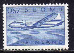 SUOMI FINLAND FINLANDIA FINLANDE 1970 AIR POST MAIL AIRMAIL CONVAIR OVER LAKES 0.57m 57p MNH - Neufs