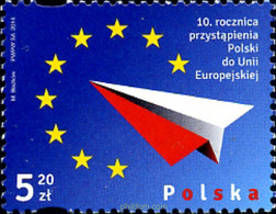 320680 MNH POLONIA 2014 10 ANIVERSARIO DE LA ADHESION DE POLONIA A LA COMUNIDAD EUROPEA - Sin Clasificación