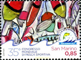 320808 MNH SAN MARINO 2014 35 CONGRESO MUNDIAL DE PESCA DEPORTIVA - Used Stamps