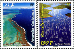 321909 MNH NUEVA CALEDONIA 2014 PAISAJES ACUATICOS - Gebraucht