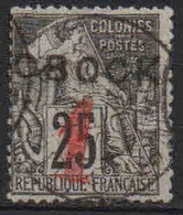 Obock - 1892  -  Tb Colonies Françaises Surch   - N° 21  - Oblit - Used - Usati