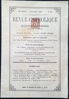 Sage 2c #85 Journal Complet REVUE CATHOLIQUE DIOCÉSE DE TARBES 1881 Annulation Typographique (France 63 Lettre Newspaper - 1877-1920: Période Semi Moderne