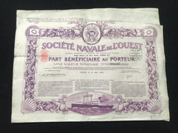 Société Navale De L'ouest - Schiffahrt