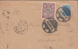 1904. DANMARK. JULEN 1904 + 20 øre Coat Of Arms On Cover (tear) To Bayern From KJØBENHAVN 2... (Michel 36 YB) - JF435111 - Storia Postale