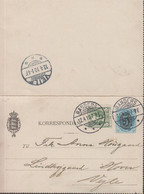 1910. DANMARK. 5 On 4 ØRE  KORRESPONDANCEKORT + 5 øre Frederik IX Cancelled RANDERS 12 4 10 And Reverse VE... - JF434842 - Brieven En Documenten