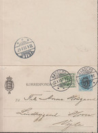 1910. DANMARK. 5 On 4 ØRE  KORRESPONDANCEKORT + 5 øre Frederik IX Cancelled RANDERS 12 4 10 And Reverse VE... - JF434842 - Storia Postale