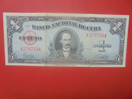 CUBA 1 PESO 1949 Circuler (L.14) - Cuba