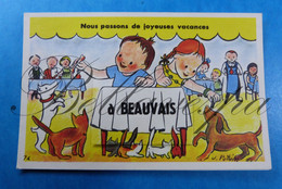 Beauvais Carte  A Systeme , Petit Carnet  D60 - Dreh- Und Zugkarten