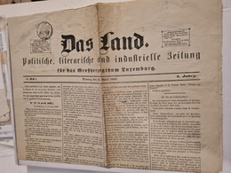 Papier Timbre Français 1867 SUR JOURNAL DAS LAND POLITISCHE LUXEMBURG LUXEMBOURG - Fiscales