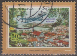 MACAU - 1960,  CORREIO AÉREO - Vistas De Macau,  50 A.  D.14 1/2  (o)  MUNDIFIL Nº 16 - Airmail