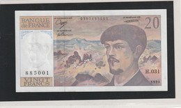 France Billet De 20 Francs Debussy 1990 Alphabet H 31 Reference Fayet 66bis 1a Neuf - 20 F 1980-1997 ''Debussy''