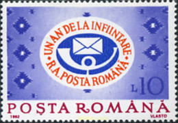 329181 MNH RUMANIA 1992 1 ANIVERSARIO DE LA ADMINISTRACION AUTONOMA DE CORREOS DE RUMANIA - Otros & Sin Clasificación