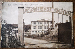 A608 CHAUDFONTAINE - ENTRÉE DE L'USINE SOCIETE CRISTAL CHAUDFONTAINE EAUX MINERALES CIRCULEE 1927 - Chaudfontaine