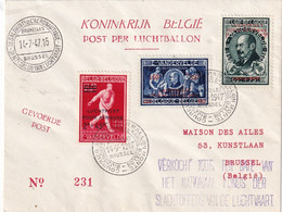 BELGIQUE 1947 LETTRE DE BRUXELLES PERORE/PERFIN - 1934-51