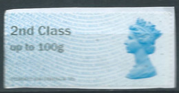 GROSBRITANNIEN GRANDE BRETAGNE GB 2014 POST&GO MACHIN MA13 LIGHT BLUE 2Nd Class Up To 100g USED PAPER SG FS 93 YT TD 46 - Post & Go (distributeurs)