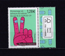 ANDORRE FRANCAISE 2021 TIMBRE N°856 NEUF** COVID 19 - Nuevos