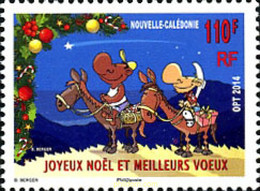 334102 MNH NUEVA CALEDONIA 2014 NAVIDAD - Usados