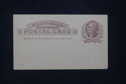 ETATS UNIS - Entier Postal  Non Circulé - L 134212 - ...-1900