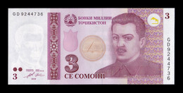 Tajikistán 3 Somoni 2010 Pick 20 Sc Unc - Tadjikistan