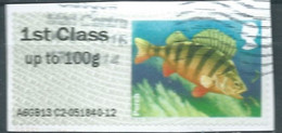 GROSBRITANNIEN GRANDE BRETAGNE GB 2013 POST&GO LAKES:PERCH 1ST CLASS Up To 100g USED ON PAPER SG FS65 MI ATM 52 YT TD60 - Post & Go (distributeurs)