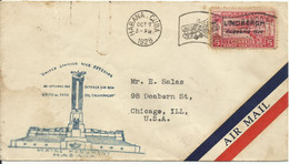 CUBA, CARTA CIRCULADA  DE  LA HABANA   A CHICAGO  EL 3/10/1928 - Briefe U. Dokumente