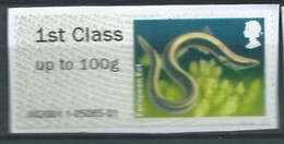 GROSBRITANNIEN GRANDE BRETAGNE GB 2013 POST&GO LAKES:EUROPEAN EEL 1ST CLASS Up To 100g PAPER SG FS66 MI ATM 53 YT TD 61 - Post & Go (distributori)